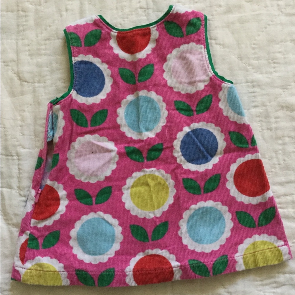 Baby Mini Boden Jumper corduroy flower pinafore - Picture 2 of 3